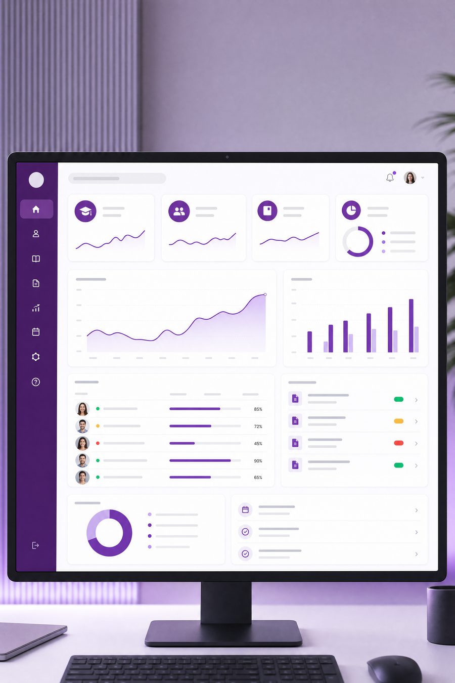 Ednara admin dashboard interface